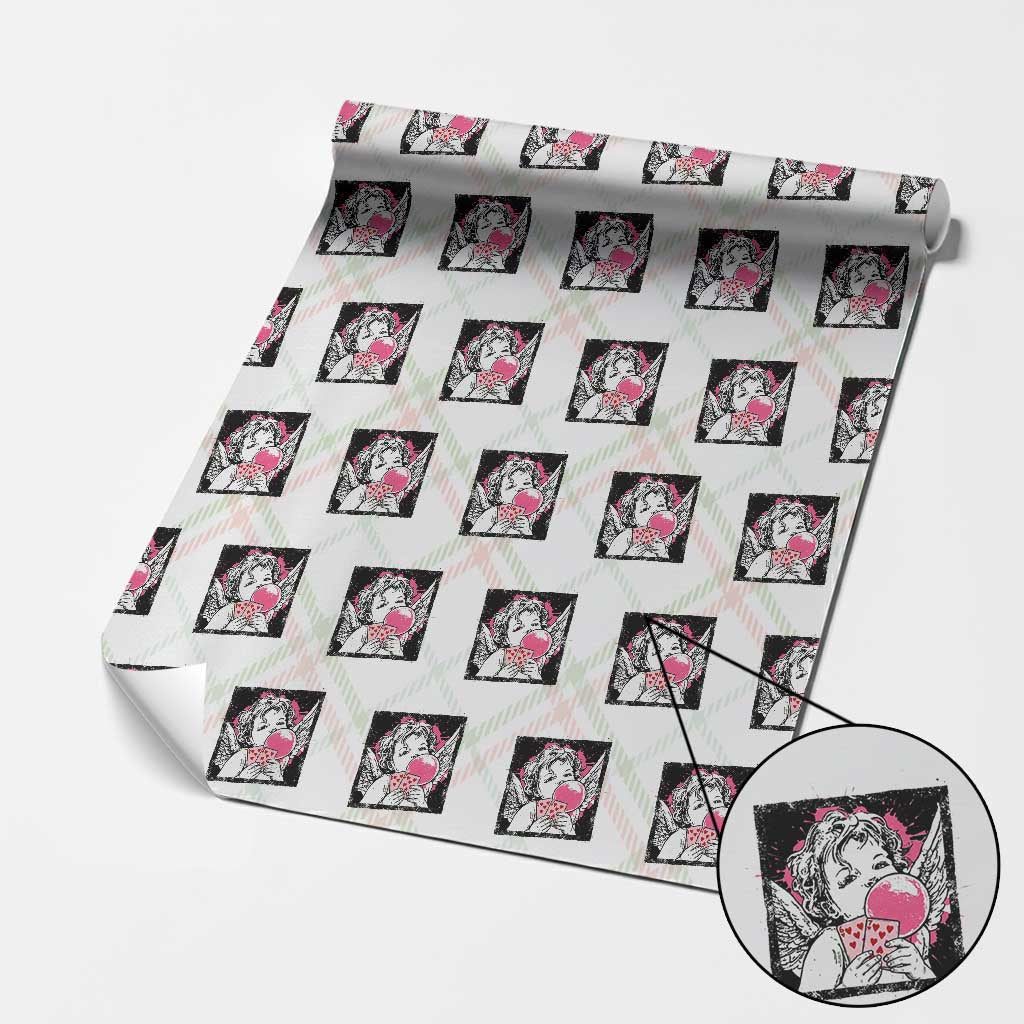 Funny 67 Valentines Wrapping Paper Roll Cupid Playing Cards Six Seven - Wonder Print Shop