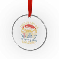 Funny 70th Birthday Crystal Glass Ornament Vintage 1956 Limited Edition 50 Year Old Bday Gifts