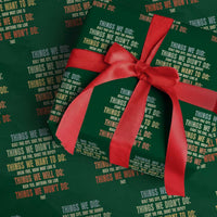 Funny 80s 90s Music Lover Wrapping Paper Roll Things We Did Didnt Want Will Wont Do - Wonder Print Shop