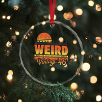 Funny 80th Birthday Crystal Glass Ornament Retro 1946 Weird Being The Same Age As Old People
