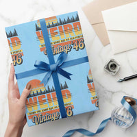 Funny 80th Birthday Wrapping Paper Roll Retro 1946 Weird Being The Same Age As Old People