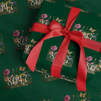 Funny 8647 Subtle Sarcasm Wrapping Paper Roll Floral Boho Style - Wonder Print Shop