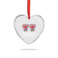 Funny Adult Humor Heart Crystal Glass Ornament They Arent Going To Suck Themselves