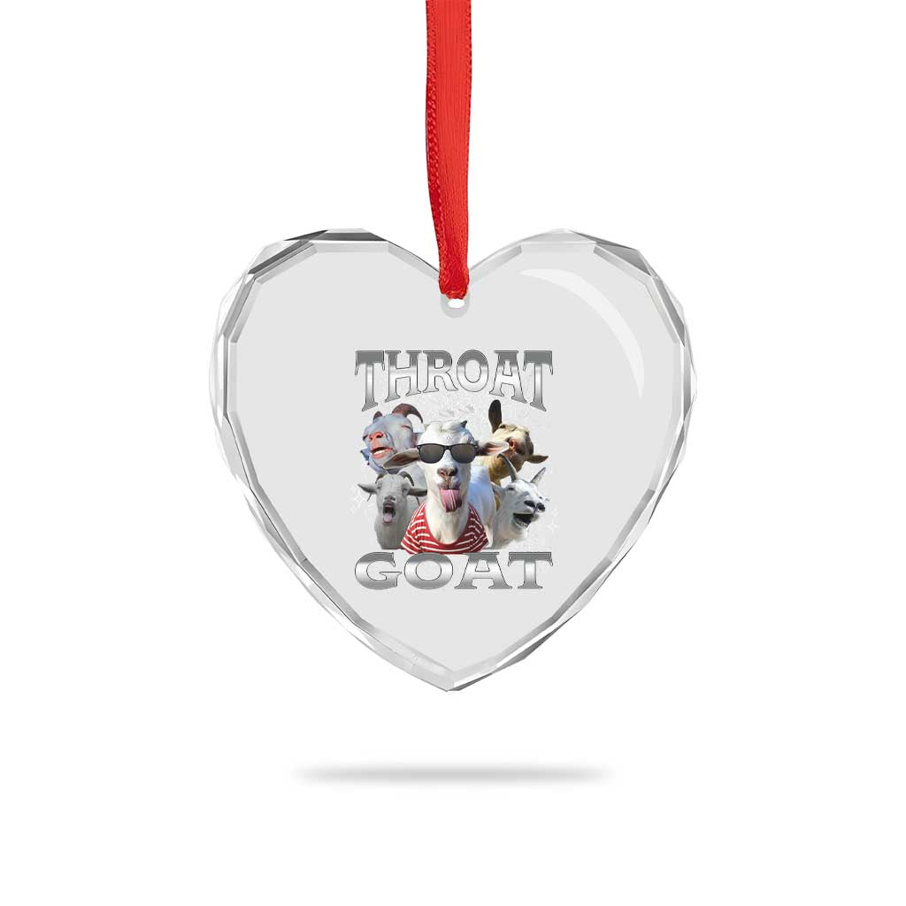 Funny Adult Humor Heart Crystal Glass Ornament Throat Goat Meme - Wonder Print Shop