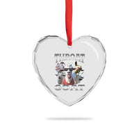 Funny Adult Humor Heart Crystal Glass Ornament Throat Goat Meme - Wonder Print Shop