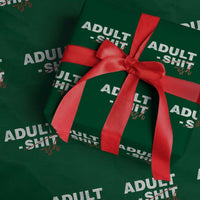 Funny Adultish 18th Birthday Wrapping Paper Roll Adult Shit 18 Years Old Joke
