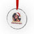 Funny African American Xmas Crystal Glass Ornament Ain't Nothin' But A Xmas Party Black Melanin Santa Girl - Wonder Print Shop