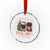 Funny African American Xmas Crystal Glass Ornament Hangin With My Melanin Gnomies Afro Gnomes - Wonder Print Shop