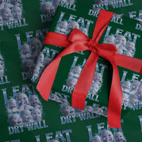 Funny AI Baby Meme Laughing Wrapping Paper Roll I Eat Dry Wall Baby Brainrot - Wonder Print Shop