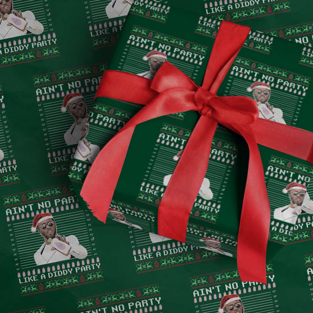 Funny Ain't No Party Like A Diddy Party Wrapping Paper Roll Christmas Dirty Santa Diddy - Wonder Print Shop
