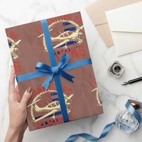 Funny Airplane Pilot Wrapping Paper Roll I'd Rather Be Flying - Wonder Print Shop