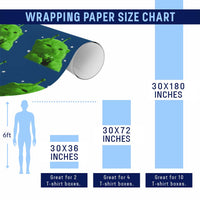 Funny Alien Cat Meme Wrapping Paper Roll Funny Kitten 90s Retro Vintage Graphic Weird Cats Y2k - Wonder Print Shop