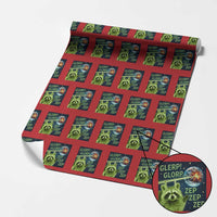 Funny Alien Raccoon Meme Wrapping Paper Roll Glerp Glorp Brainrot Stupid Gift - Wonder Print Shop