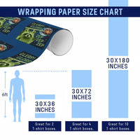 Funny Alien Raccoon Meme Wrapping Paper Roll Glerp Glorp Brainrot Stupid Gift - Wonder Print Shop
