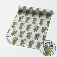 Funny Alligator Christmas Wrapping Paper Roll Lator Gator - Wonder Print Shop