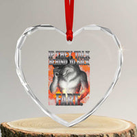 Funny Alpha Wolf Heart Crystal Glass Ornament Meme If They Talk Behind Your Back Fart Bootleg - Wonder Print Shop