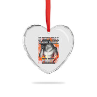 Funny Alpha Wolf Heart Crystal Glass Ornament Meme If They Talk Behind Your Back Fart Bootleg - Wonder Print Shop