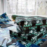 Funny Alpha Wolf Meme Wrapping Paper Roll If They Talk Behind Your Back Fart Humorous Cringe