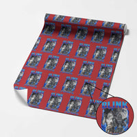 Funny Alpha Wolf Meme Wrapping Paper Roll Blink If You Want Me Bootleg Cringe Humor - Wonder Print Shop
