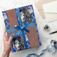 Funny Alpha Wolf Meme Wrapping Paper Roll Blink If You Want Me Bootleg Cringe Humor - Wonder Print Shop