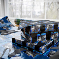 Funny Alpha Wolf Meme Wrapping Paper Roll Blink If You Want Me Bootleg Cringe Humor - Wonder Print Shop