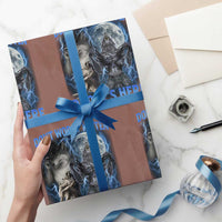 Funny Alpha Wolf Wrapping Paper Roll Don't Worry Kitten Daddy's Here 90s Vintage Bootleg - Wonder Print Shop