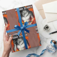 Funny Alpha Wolf Wrapping Paper Roll Meme If They Talk Behind Your Back Fart Bootleg - Wonder Print Shop