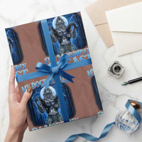 Funny Alpha Wolf Wrapping Paper Roll My Doctor Said I'm Morbidly A Beast Meme - Wonder Print Shop