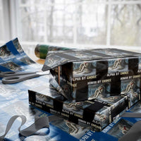 Funny Alpha Wolf Xmas Meme Wrapping Paper Roll Human By Chance Alpha By Choice - Wonder Print Shop