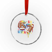 Funny American Football Crystal Glass Ornament 67 Viral Gen Alpha Slang Gift