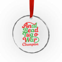 Funny Anal Bead Tug O War Christmas Crystal Glass Ornament Inappropriate Adult Humor Weird Cringe - Wonder Print Shop