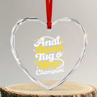 Funny Anal Bead Tug O War Heart Crystal Glass Ornament Inappropriate Adult Humor Weird Cringe - Wonder Print Shop