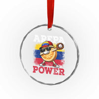 Funny Arepa Power Venezuela Baseball Lover Crystal Glass Ornament Cute Dabbing Arepa