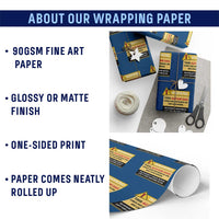 Funny Autism Awareness Dad Wrapping Paper Roll Warning This Autism Dad Uses His Patience On His Children