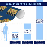 Funny Autism Awareness Dad Wrapping Paper Roll Warning This Autism Dad Uses His Patience On His Children