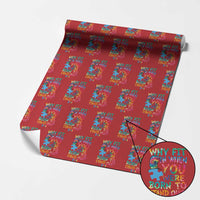 Funny Autism Awareness Wrapping Paper Roll Why Fit In When You Were Born To Stand Out Puzzle