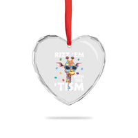 Funny Autism Giraffe Heart Crystal Glass Ornament Rizz Em With The Tism - Wonder Print Shop