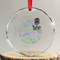 Funny Autism Mama Life Crystal Glass Ornament Some Days I Rock It Some Days It Rock Me Autism Awareness