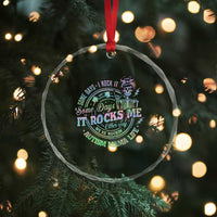 Funny Autism Mama Life Crystal Glass Ornament Some Days I Rock It Some Days It Rock Me Autism Awareness