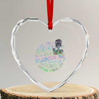 Funny Autism Mama Life Heart Crystal Glass Ornament Some Days I Rock It Some Days It Rock Me Autism Awareness