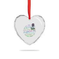 Funny Autism Mama Life Heart Crystal Glass Ornament Some Days I Rock It Some Days It Rock Me Autism Awareness