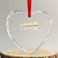 Funny Autism Mom Heart Crystal Glass Ornament Coffee Support Autistic - Wonder Print Shop