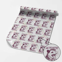 Funny Autistic Princess Wrapping Paper Roll Autism Awareness Opposum