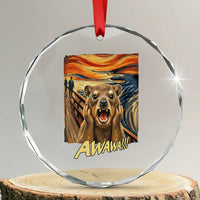 Funny Awawa Hyrax Crystal Glass Ornament The Scream Art Oddly Specific Meme Animal