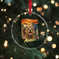 Funny Awawa Hyrax Crystal Glass Ornament The Scream Art Oddly Specific Meme Animal