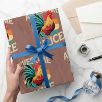 Funny Awesome Sauce Rooster Wrapping Paper Roll Vintage Retro Chicken - Wonder Print Shop