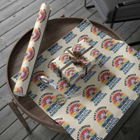 Funny Axolotl Pun Wrapping Paper Roll I Stay Curious Axolotl Question Retro - Wonder Print Shop