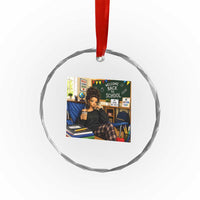 Funny Back To School Doll Face Meme Crystal Glass Ornament Coffee Teacher Gift