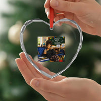 Funny Back To School Doll Face Meme Heart Crystal Glass Ornament Coffee Teacher Gift
