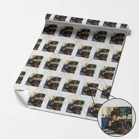 Funny Back To School Doll Face Meme Wrapping Paper Roll Coffee Teacher Gift